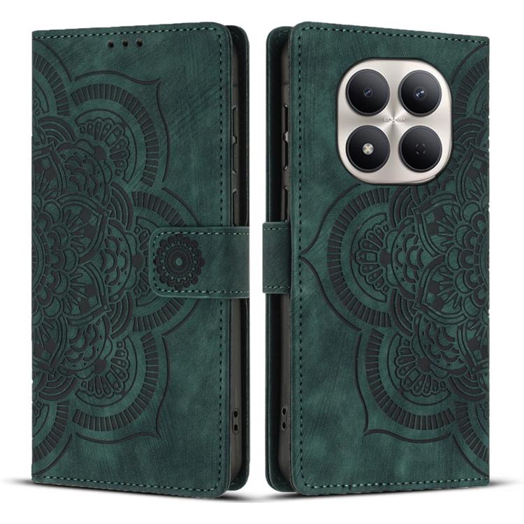 Mandala Embossed Retro Frosted Leather Phone Case, For Redmi Note 17 5G / 4G Global 169.7mm, For Redmi Note 17 Pro Max 5G Global 163.4mm, For Redmi Note 17 Pro 5G Global 163.5mm, For Redmi 17 5G / 4G Global 170mm, For Redmi Note 15 Pro+ 5G Global 163.3...