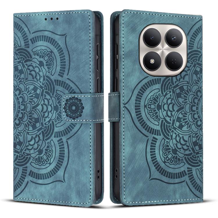 Mandala Embossed Retro Frosted Leather Phone Case, For Redmi Note 17 5G / 4G Global 169.7mm, For Redmi Note 17 Pro Max 5G Global 163.4mm, For Redmi Note 17 Pro 5G Global 163.5mm, For Redmi 17 5G / 4G Global 170mm, For Redmi Note 15 Pro+ 5G Global 163.3...