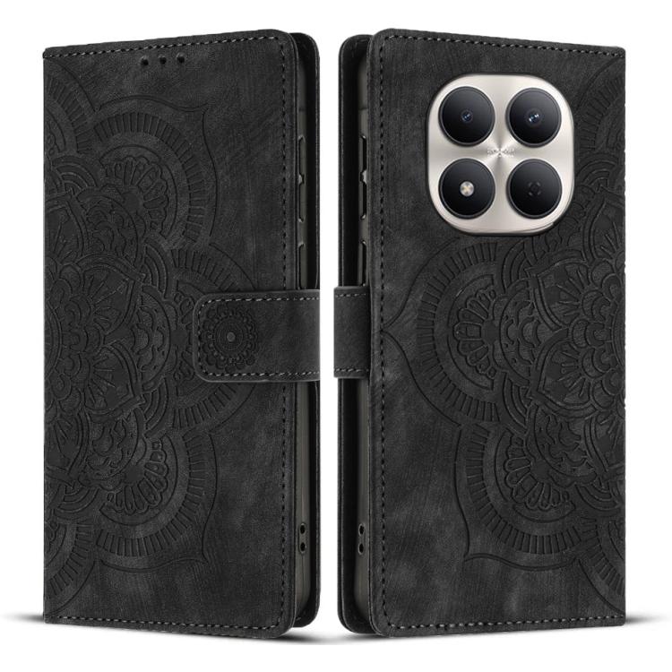 Mandala Embossed Retro Frosted Leather Phone Case, For Redmi Note 17 5G / 4G Global 169.7mm, For Redmi Note 17 Pro Max 5G Global 163.4mm, For Redmi Note 17 Pro 5G Global 163.5mm, For Redmi 17 5G / 4G Global 170mm, For Redmi Note 15 Pro+ 5G Global 163.3...