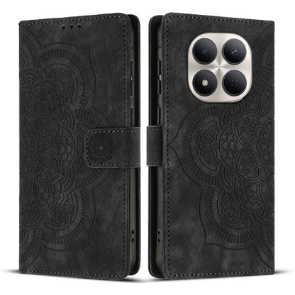 Mandala Embossed Retro Frosted Leather Phone Case, For Redmi Note 17 5G / 4G Global 169.7mm, For Redmi Note 17 Pro Max 5G Global 163.4mm, For Redmi Note 17 Pro 5G Global 163.5mm, For Redmi 17 5G / 4G Global 170mm, For Redmi Note 15 Pro+ 5G Global 163.3...