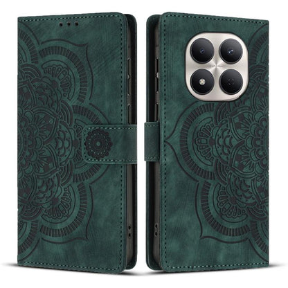 Mandala Embossed Retro Frosted Leather Phone Case, For Redmi Note 17 5G / 4G Global 169.7mm, For Redmi Note 17 Pro Max 5G Global 163.4mm, For Redmi Note 17 Pro 5G Global 163.5mm, For Redmi 17 5G / 4G Global 170mm, For Redmi Note 15 Pro+ 5G Global 163.3...