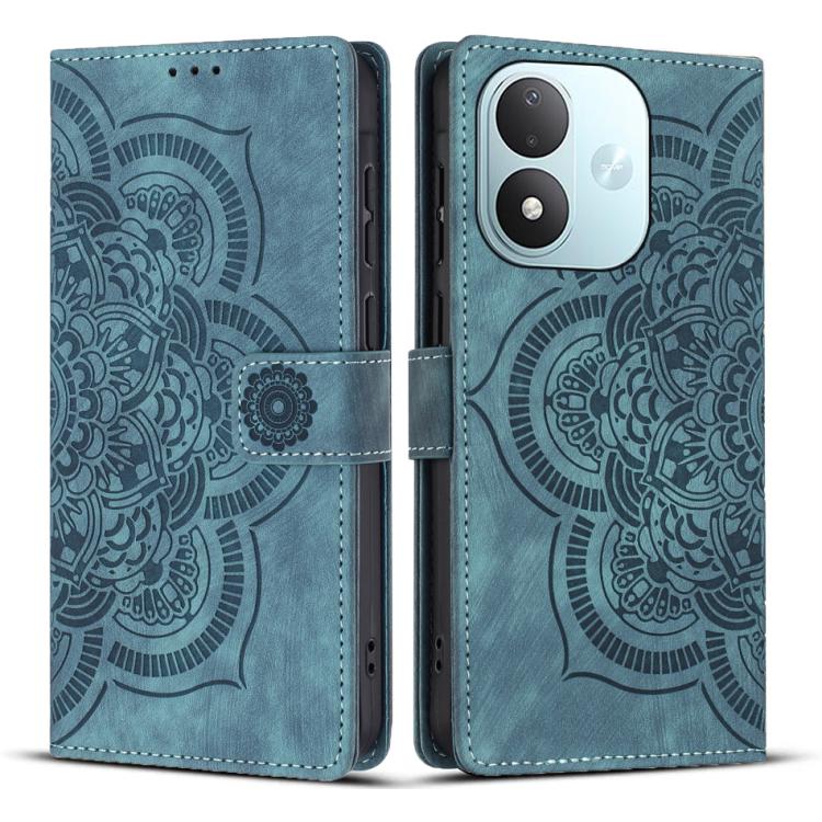 Mandala Embossed Retro Frosted Leather Phone Case, For Redmi Note 17 5G / 4G Global 169.7mm, For Redmi Note 17 Pro Max 5G Global 163.4mm, For Redmi Note 17 Pro 5G Global 163.5mm, For Redmi 17 5G / 4G Global 170mm, For Redmi Note 15 Pro+ 5G Global 163.3...