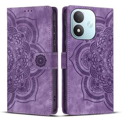 Mandala Embossed Retro Frosted Leather Phone Case, For Redmi Note 17 5G / 4G Global 169.7mm, For Redmi Note 17 Pro Max 5G Global 163.4mm, For Redmi Note 17 Pro 5G Global 163.5mm, For Redmi 17 5G / 4G Global 170mm, For Redmi Note 15 Pro+ 5G Global 163.3...