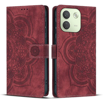 Mandala Embossed Retro Frosted Leather Phone Case, For Redmi Note 17 5G / 4G Global 169.7mm, For Redmi Note 17 Pro Max 5G Global 163.4mm, For Redmi Note 17 Pro 5G Global 163.5mm, For Redmi 17 5G / 4G Global 170mm, For Redmi Note 15 Pro+ 5G Global 163.3...