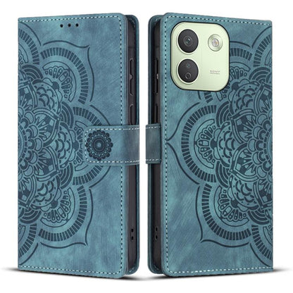 Mandala Embossed Retro Frosted Leather Phone Case, For Redmi Note 17 5G / 4G Global 169.7mm, For Redmi Note 17 Pro Max 5G Global 163.4mm, For Redmi Note 17 Pro 5G Global 163.5mm, For Redmi 17 5G / 4G Global 170mm, For Redmi Note 15 Pro+ 5G Global 163.3...