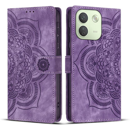Mandala Embossed Retro Frosted Leather Phone Case, For Redmi Note 17 5G / 4G Global 169.7mm, For Redmi Note 17 Pro Max 5G Global 163.4mm, For Redmi Note 17 Pro 5G Global 163.5mm, For Redmi 17 5G / 4G Global 170mm, For Redmi Note 15 Pro+ 5G Global 163.3...