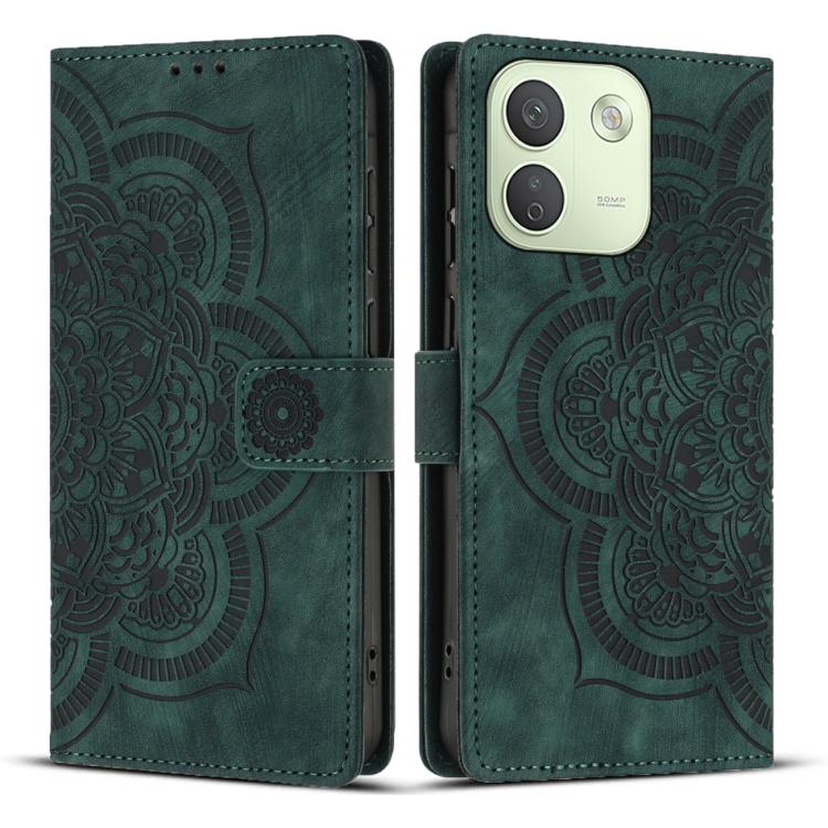 Mandala Embossed Retro Frosted Leather Phone Case, For Redmi Note 17 5G / 4G Global 169.7mm, For Redmi Note 17 Pro Max 5G Global 163.4mm, For Redmi Note 17 Pro 5G Global 163.5mm, For Redmi 17 5G / 4G Global 170mm, For Redmi Note 15 Pro+ 5G Global 163.3...