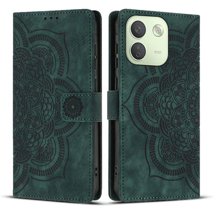 Mandala Embossed Retro Frosted Leather Phone Case, For Redmi Note 17 5G / 4G Global 169.7mm, For Redmi Note 17 Pro Max 5G Global 163.4mm, For Redmi Note 17 Pro 5G Global 163.5mm, For Redmi 17 5G / 4G Global 170mm, For Redmi Note 15 Pro+ 5G Global 163.3...