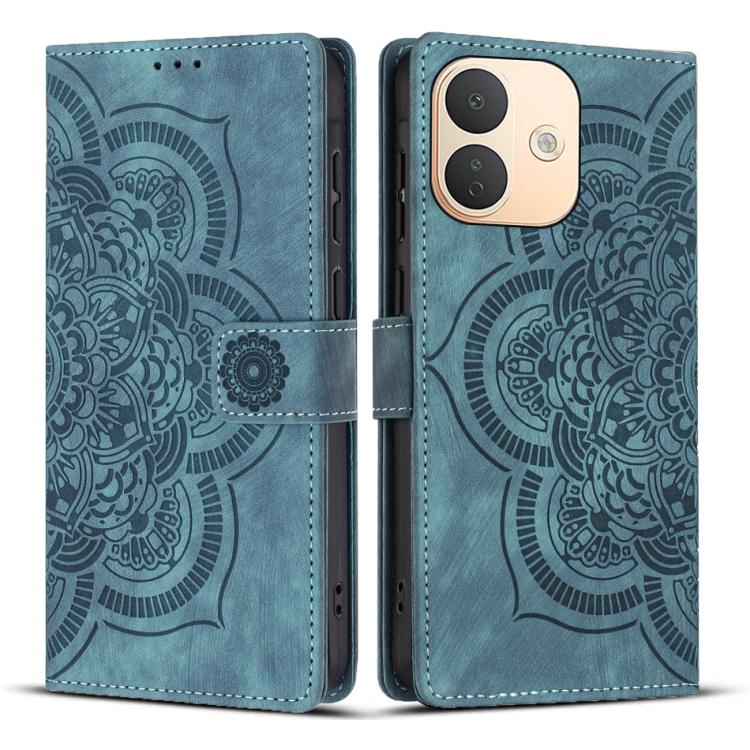 Mandala Embossed Retro Frosted Leather Phone Case, For Redmi Note 17 5G / 4G Global 169.7mm, For Redmi Note 17 Pro Max 5G Global 163.4mm, For Redmi Note 17 Pro 5G Global 163.5mm, For Redmi 17 5G / 4G Global 170mm, For Redmi Note 15 Pro+ 5G Global 163.3...