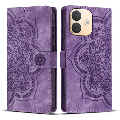 Mandala Embossed Retro Frosted Leather Phone Case, For Redmi Note 17 5G / 4G Global 169.7mm, For Redmi Note 17 Pro Max 5G Global 163.4mm, For Redmi Note 17 Pro 5G Global 163.5mm, For Redmi 17 5G / 4G Global 170mm, For Redmi Note 15 Pro+ 5G Global 163.3...