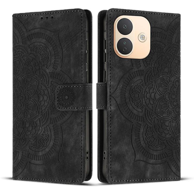Mandala Embossed Retro Frosted Leather Phone Case, For Redmi Note 17 5G / 4G Global 169.7mm, For Redmi Note 17 Pro Max 5G Global 163.4mm, For Redmi Note 17 Pro 5G Global 163.5mm, For Redmi 17 5G / 4G Global 170mm, For Redmi Note 15 Pro+ 5G Global 163.3...