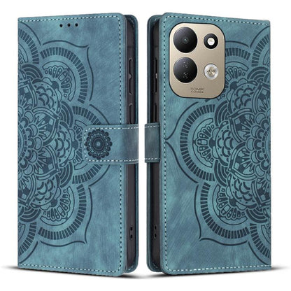 Mandala Embossed Retro Frosted Leather Phone Case, For Redmi Note 17 5G / 4G Global 169.7mm, For Redmi Note 17 Pro Max 5G Global 163.4mm, For Redmi Note 17 Pro 5G Global 163.5mm, For Redmi 17 5G / 4G Global 170mm, For Redmi Note 15 Pro+ 5G Global 163.3...
