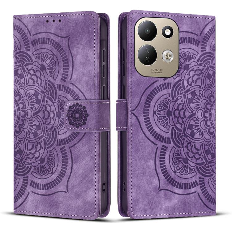 Mandala Embossed Retro Frosted Leather Phone Case, For Redmi Note 17 5G / 4G Global 169.7mm, For Redmi Note 17 Pro Max 5G Global 163.4mm, For Redmi Note 17 Pro 5G Global 163.5mm, For Redmi 17 5G / 4G Global 170mm, For Redmi Note 15 Pro+ 5G Global 163.3...