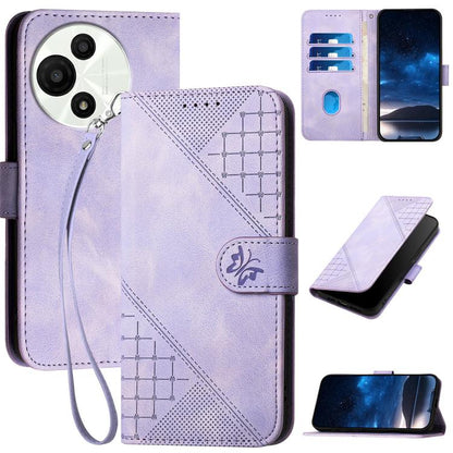 Grid Butterfly Embossed Pattern Leather Phone Case with Lanyard, For TCL K70 5G, For TCL K70 SE T453D, For TCL K70 Power 4G, For TCL NxtPaper 70 Pro 5G, For TCL 60 SE NxtPaper 5G, For TCL 60 SE / TCL 605, For TCL 60R 5G, For TCL 503                    ...
