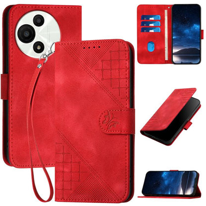 Grid Butterfly Embossed Pattern Leather Phone Case with Lanyard, For TCL K70 5G, For TCL K70 SE T453D, For TCL K70 Power 4G, For TCL NxtPaper 70 Pro 5G, For TCL 60 SE NxtPaper 5G, For TCL 60 SE / TCL 605, For TCL 60R 5G, For TCL 503                    ...