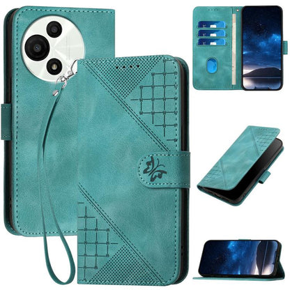 Grid Butterfly Embossed Pattern Leather Phone Case with Lanyard, For TCL K70 5G, For TCL K70 SE T453D, For TCL K70 Power 4G, For TCL NxtPaper 70 Pro 5G, For TCL 60 SE NxtPaper 5G, For TCL 60 SE / TCL 605, For TCL 60R 5G, For TCL 503                    ...