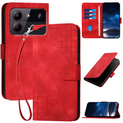 Grid Butterfly Embossed Pattern Leather Phone Case with Lanyard, For ZTE nubia Focus Pro, For ZTE nubia Music, For ZTE Blade A34, For ZTE nubia Z60 Ultra, For ZTE Blade A54, For ZTE Blade A73 4G / Blade V50 Design 4G, For ZTE Blade A73 5G              ...