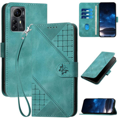 Grid Butterfly Embossed Pattern Leather Phone Case with Lanyard, For ZTE nubia Focus Pro, For ZTE nubia Music, For ZTE Blade A34, For ZTE nubia Z60 Ultra, For ZTE Blade A54, For ZTE Blade A73 4G / Blade V50 Design 4G, For ZTE Blade A73 5G              ...