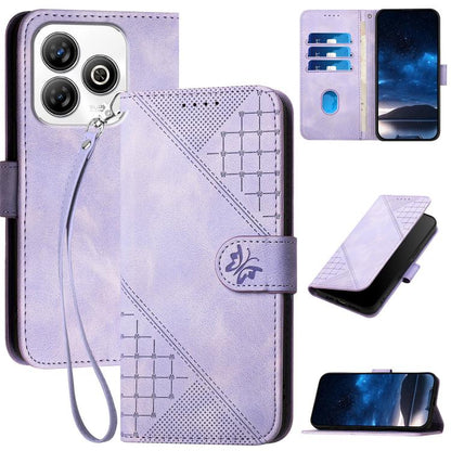 Grid Butterfly Embossed Pattern Leather Phone Case with Lanyard, For ZTE Blade A35e 4G, For ZTE Blade A35e Brazil, For ZTE Blade A35e Global, For ZTE nubia Music 2, For ZTE nubia S 5G A403ZT, For ZTE Blade V70 Design, For ZTE Blade A35 Lite            ...