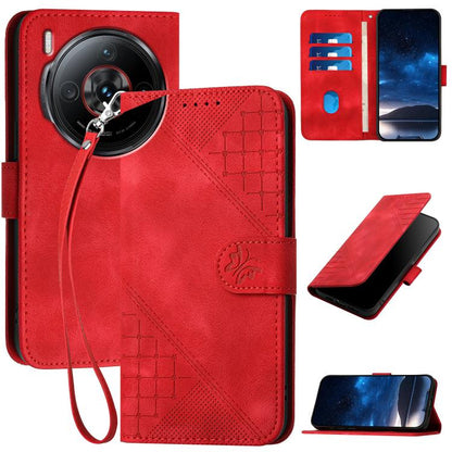 Grid Butterfly Embossed Pattern Leather Phone Case with Lanyard, For ZTE Blade A35e 4G, For ZTE Blade A35e Brazil, For ZTE Blade A35e Global, For ZTE nubia Music 2, For ZTE nubia S 5G A403ZT, For ZTE Blade V70 Design, For ZTE Blade A35 Lite            ...
