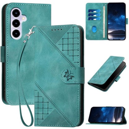Grid Butterfly Embossed Pattern Leather Phone Case with Lanyard, For ZTE nubia Air Pro 5G, For ZTE nubia Neo 5 Pro 5G, For ZTE nubia Neo 5 5G, For ZTE nubia Neo 5 GT 5G, For ZTE Blade V80 Vita, For ZTE nubia V80 Max, For ZTE Blade A56 Pro              ...