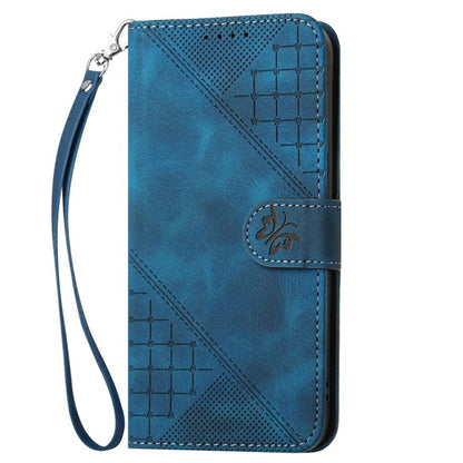 Grid Butterfly Embossed Pattern Leather Phone Case with Lanyard, For ZTE nubia Air Pro 5G, For ZTE nubia Neo 5 Pro 5G, For ZTE nubia Neo 5 5G, For ZTE nubia Neo 5 GT 5G, For ZTE Blade V80 Vita, For ZTE nubia V80 Max, For ZTE Blade A56 Pro              ...