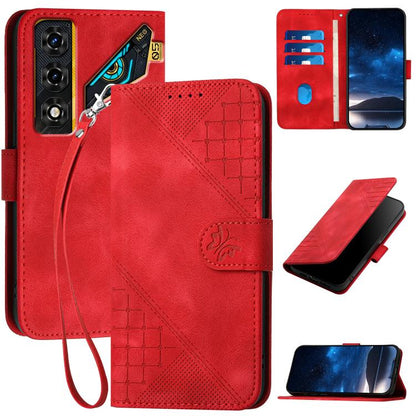 Grid Butterfly Embossed Pattern Leather Phone Case with Lanyard, For ZTE nubia Air Pro 5G, For ZTE nubia Neo 5 Pro 5G, For ZTE nubia Neo 5 5G, For ZTE nubia Neo 5 GT 5G, For ZTE Blade V80 Vita, For ZTE nubia V80 Max, For ZTE Blade A56 Pro              ...