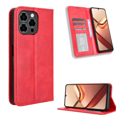 Magnetic Buckle Retro Texture Leather Phone Case, For Doogee Note 56X / Note 56X Pro, For Doogee Note 56 / Note 56 Pro, For Doogee Note 59 / Note 59 Pro, For Doogee Note 58 / Note 58 Pro