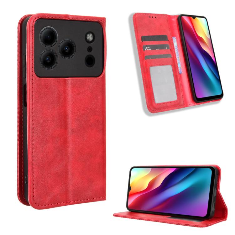 Magnetic Buckle Retro Texture Leather Phone Case, For Doogee Note 56X / Note 56X Pro, For Doogee Note 56 / Note 56 Pro, For Doogee Note 59 / Note 59 Pro, For Doogee Note 58 / Note 58 Pro
