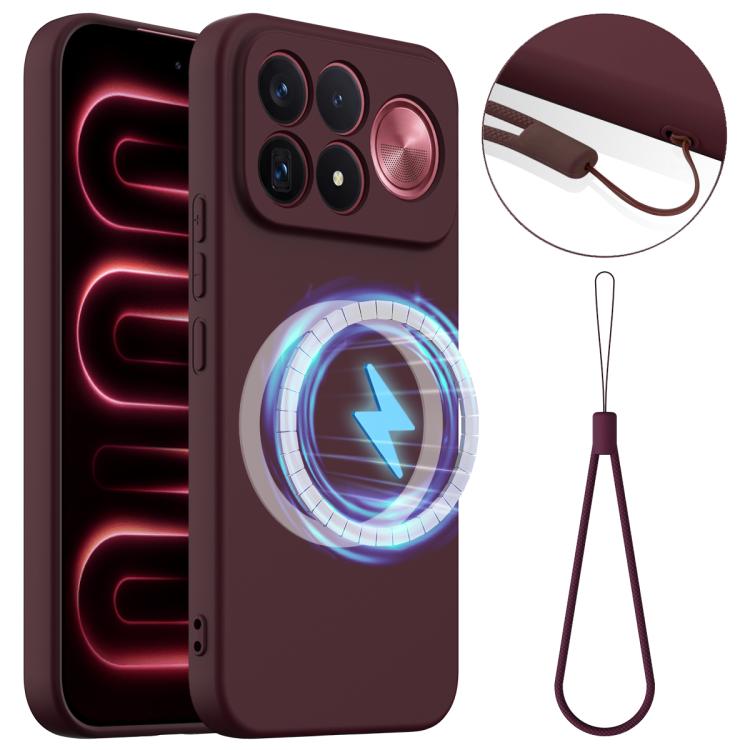 Shockproof Silicone Magsafe Phone Case, For Redmi K100 Pro Max / Poco F9 Ultra, For Redmi K90 Pro Max / Poco F8 Ultra, For Redmi K80 Pro / Poco F7 Ultra
