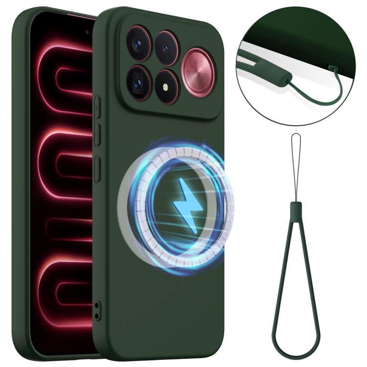 Shockproof Silicone Magsafe Phone Case, For Redmi K100 Pro Max / Poco F9 Ultra, For Redmi K90 Pro Max / Poco F8 Ultra, For Redmi K80 Pro / Poco F7 Ultra
