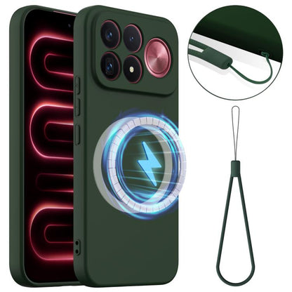 Shockproof Silicone Magsafe Phone Case, For Redmi K100 Pro Max / Poco F9 Ultra, For Redmi K90 Pro Max / Poco F8 Ultra, For Redmi K80 Pro / Poco F7 Ultra