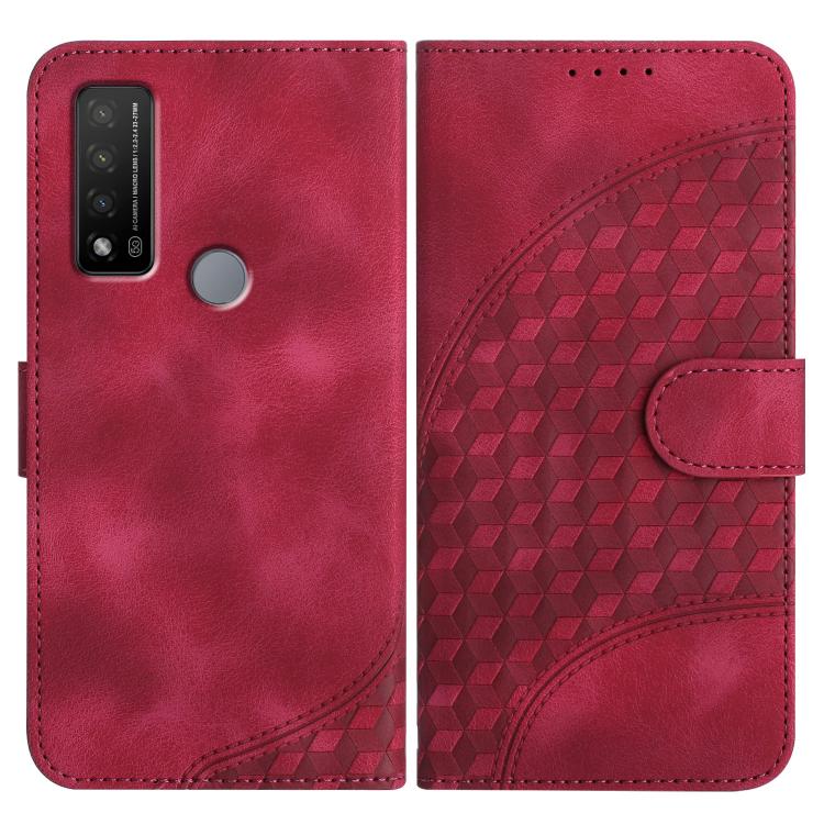 Elephant Head Embossed Phone Leather Case with Lanyard, For TCL 40 R 5G, For TCL 30 XL, For TCL 305 / 306 / 30E / 30 SE, For TCL Stylus 5G, For TCL 30T, For TCL 30 5G / 30+, For TCL 30 XE 5G, For TCL 20 R 5G