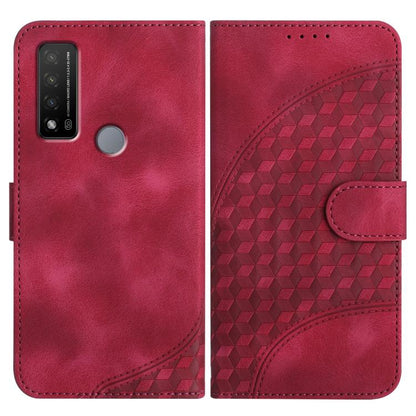 Elephant Head Embossed Phone Leather Case with Lanyard, For TCL 40 R 5G, For TCL 30 XL, For TCL 305 / 306 / 30E / 30 SE, For TCL Stylus 5G, For TCL 30T, For TCL 30 5G / 30+, For TCL 30 XE 5G, For TCL 20 R 5G
