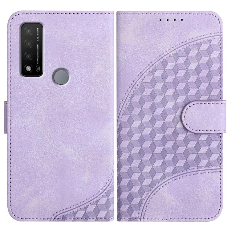 Elephant Head Embossed Phone Leather Case with Lanyard, For TCL 40 R 5G, For TCL 30 XL, For TCL 305 / 306 / 30E / 30 SE, For TCL Stylus 5G, For TCL 30T, For TCL 30 5G / 30+, For TCL 30 XE 5G, For TCL 20 R 5G