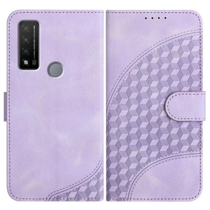 Elephant Head Embossed Phone Leather Case with Lanyard, For TCL 40 R 5G, For TCL 30 XL, For TCL 305 / 306 / 30E / 30 SE, For TCL Stylus 5G, For TCL 30T, For TCL 30 5G / 30+, For TCL 30 XE 5G, For TCL 20 R 5G