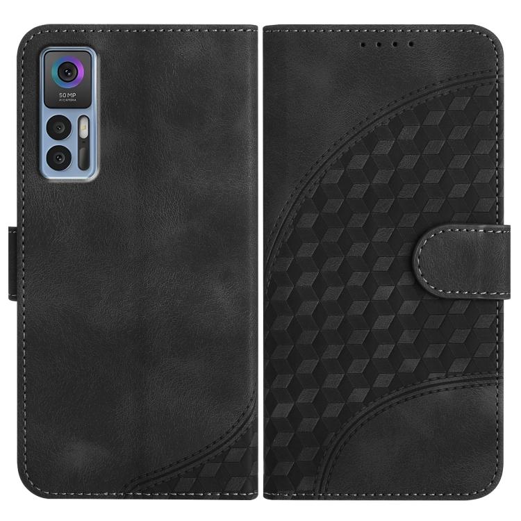 Elephant Head Embossed Phone Leather Case with Lanyard, For TCL 40 R 5G, For TCL 30 XL, For TCL 305 / 306 / 30E / 30 SE, For TCL Stylus 5G, For TCL 30T, For TCL 30 5G / 30+, For TCL 30 XE 5G, For TCL 20 R 5G