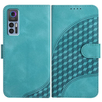 Elephant Head Embossed Phone Leather Case with Lanyard, For TCL 40 R 5G, For TCL 30 XL, For TCL 305 / 306 / 30E / 30 SE, For TCL Stylus 5G, For TCL 30T, For TCL 30 5G / 30+, For TCL 30 XE 5G, For TCL 20 R 5G