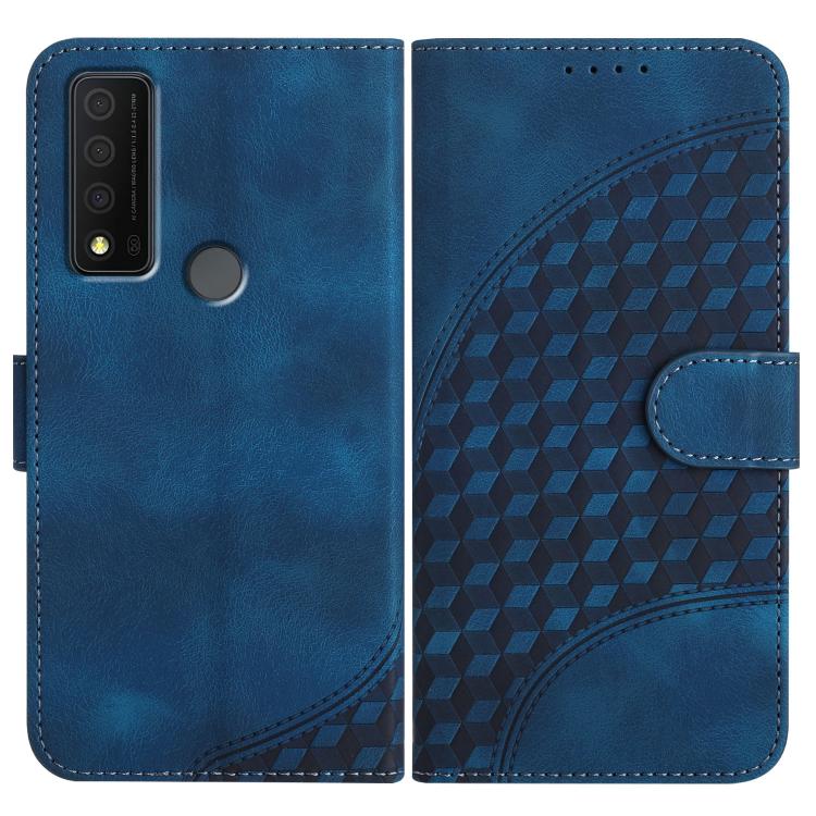 Elephant Head Embossed Phone Leather Case with Lanyard, For TCL 40 R 5G, For TCL 30 XL, For TCL 305 / 306 / 30E / 30 SE, For TCL Stylus 5G, For TCL 30T, For TCL 30 5G / 30+, For TCL 30 XE 5G, For TCL 20 R 5G