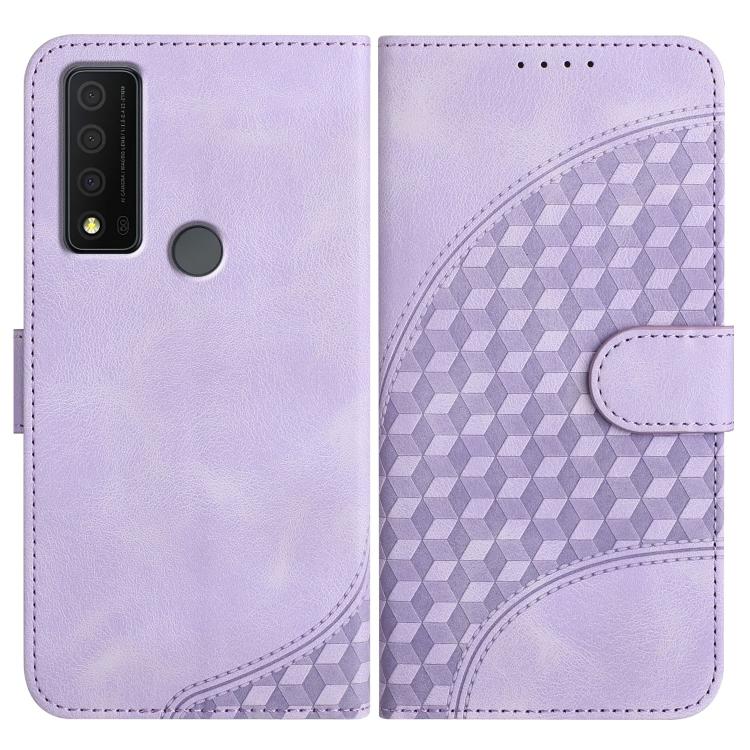 Elephant Head Embossed Phone Leather Case with Lanyard, For TCL 40 R 5G, For TCL 30 XL, For TCL 305 / 306 / 30E / 30 SE, For TCL Stylus 5G, For TCL 30T, For TCL 30 5G / 30+, For TCL 30 XE 5G, For TCL 20 R 5G