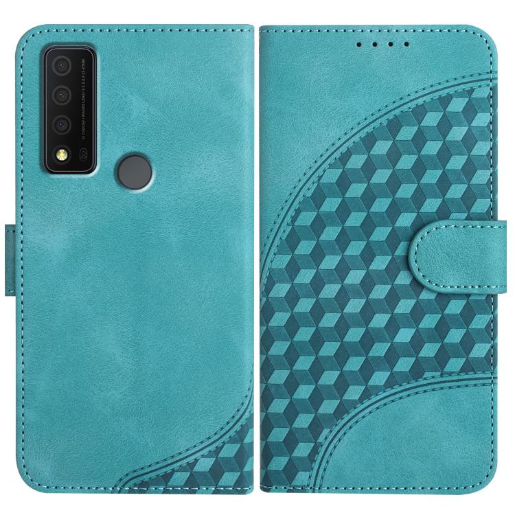 Elephant Head Embossed Phone Leather Case with Lanyard, For TCL 40 R 5G, For TCL 30 XL, For TCL 305 / 306 / 30E / 30 SE, For TCL Stylus 5G, For TCL 30T, For TCL 30 5G / 30+, For TCL 30 XE 5G, For TCL 20 R 5G