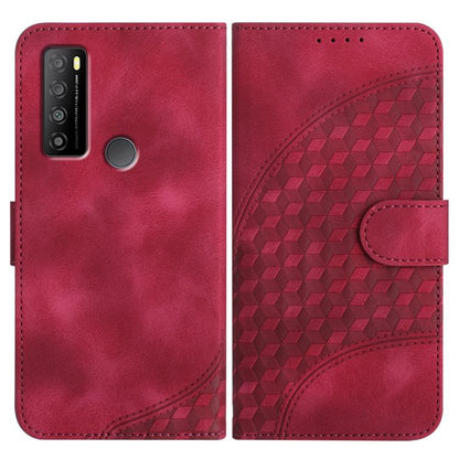 Elephant Head Embossed Phone Leather Case with Lanyard, For TCL 40 R 5G, For TCL 30 XL, For TCL 305 / 306 / 30E / 30 SE, For TCL Stylus 5G, For TCL 30T, For TCL 30 5G / 30+, For TCL 30 XE 5G, For TCL 20 R 5G