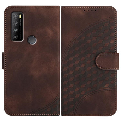 Elephant Head Embossed Phone Leather Case with Lanyard, For TCL 40 R 5G, For TCL 30 XL, For TCL 305 / 306 / 30E / 30 SE, For TCL Stylus 5G, For TCL 30T, For TCL 30 5G / 30+, For TCL 30 XE 5G, For TCL 20 R 5G