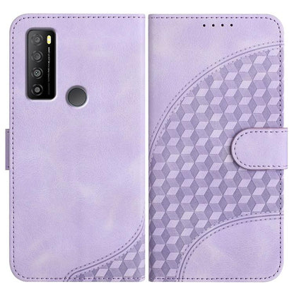 Elephant Head Embossed Phone Leather Case with Lanyard, For TCL 40 R 5G, For TCL 30 XL, For TCL 305 / 306 / 30E / 30 SE, For TCL Stylus 5G, For TCL 30T, For TCL 30 5G / 30+, For TCL 30 XE 5G, For TCL 20 R 5G
