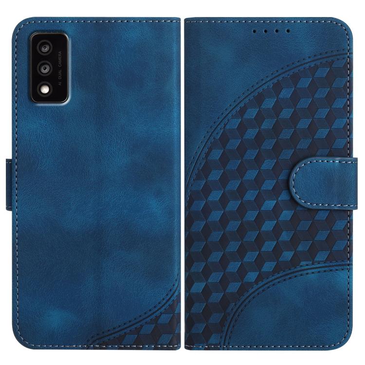 Elephant Head Embossed Phone Leather Case with Lanyard, For TCL 40 R 5G, For TCL 30 XL, For TCL 305 / 306 / 30E / 30 SE, For TCL Stylus 5G, For TCL 30T, For TCL 30 5G / 30+, For TCL 30 XE 5G, For TCL 20 R 5G