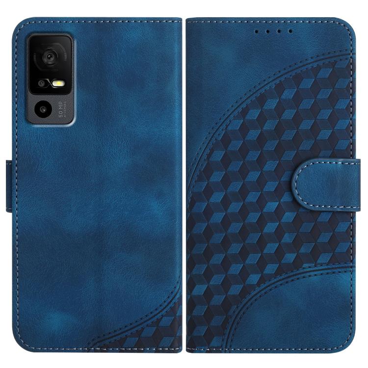 Elephant Head Embossed Phone Leather Case with Lanyard, For TCL 40 R 5G, For TCL 30 XL, For TCL 305 / 306 / 30E / 30 SE, For TCL Stylus 5G, For TCL 30T, For TCL 30 5G / 30+, For TCL 30 XE 5G, For TCL 20 R 5G