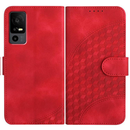 Elephant Head Embossed Phone Leather Case with Lanyard, For TCL 40 R 5G, For TCL 30 XL, For TCL 305 / 306 / 30E / 30 SE, For TCL Stylus 5G, For TCL 30T, For TCL 30 5G / 30+, For TCL 30 XE 5G, For TCL 20 R 5G
