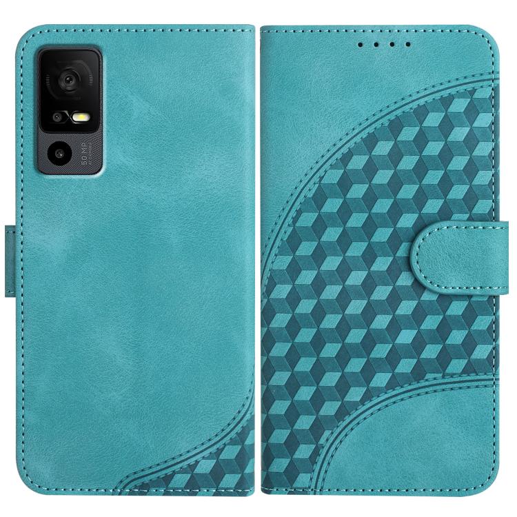 Elephant Head Embossed Phone Leather Case with Lanyard, For TCL 40 R 5G, For TCL 30 XL, For TCL 305 / 306 / 30E / 30 SE, For TCL Stylus 5G, For TCL 30T, For TCL 30 5G / 30+, For TCL 30 XE 5G, For TCL 20 R 5G
