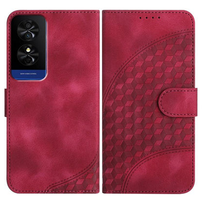Elephant Head Embossed Phone Leather Case with Lanyard, For TCL K70 5G, For TCL K70 SE T453D, For TCL K70 Power 4G, For TCL NxtPaper 70 Pro 5G, For TCL 60 SE NxtPaper 5G, For TCL 60 SE / TCL 605, For TCL 60R 5G, For TCL 503                             ...