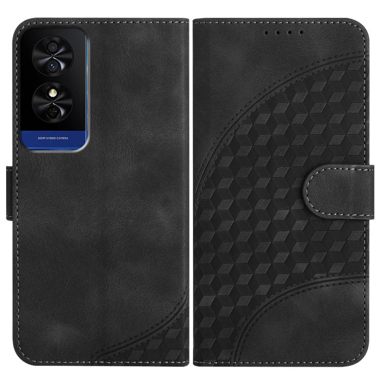 Elephant Head Embossed Phone Leather Case with Lanyard, For TCL K70 5G, For TCL K70 SE T453D, For TCL K70 Power 4G, For TCL NxtPaper 70 Pro 5G, For TCL 60 SE NxtPaper 5G, For TCL 60 SE / TCL 605, For TCL 60R 5G, For TCL 503                             ...